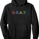 GOAT Greatest of All Time Rainbow All In Champions T-Shirt Pullover Hoodie L 