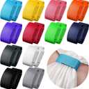 Kajaia Solid Sleeves Holders Sports Sleeve Clips Soccer Softball Baseball Sleeves Ties for Sports T Shirts 9.84 x 1.57 Inch