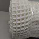 KGORGE Waffle Bath Mat, Non Slip Long Bathroom Rug with Tassels, Ultra Soft Farmhouse Floor Cover Super Absorbent Large Carpet Rugs for Bathroom Shower Tub Toilet Kitchen,| 2' x 5' (Rectangular), Waffle-pure White