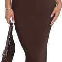 REORIA Women's Summer V Neck Sleeveless Wedding Guest Maxi Dress Sexy Mesh Bodycon Long Dresses size S