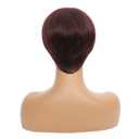 100% Real Human Hair Pixie Cut Wig with Bangs Effortless Chic Natural Look Lightweight for Women Cosplay Daily Wear Theme Parties