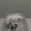 3 Tier Rolling Cart with Wheels, Utility Trolley with Handle, Clear Acrylic Movable Storage Organizer for Kitchen, Bathroom, Nursery, Laundry, Book, Snack, Craft