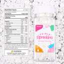 3 x White Pearl Sprinkles for Cake Decorating, Edible Pearls Sugar for Baking Cupcake Toppers Ice Cream Cookie Wedding Party Birthday Valentines Celebrations Supplies, 4.05oz