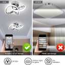 CANEOE Hallway Light Acrylic Modern LED Ceiling Light Fixtures Cool White 6000K Close to Ceiling Lights for Bedroom Bathroom Kitchen Balcony Corridor Stair Aisle Curved Creative Design Celing lamp