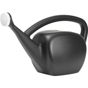 Root & Vessel 2 Gallon Watering Can Outdoor, Made in USA, Large Fill Hole & Long Spout & Handle for Ease of Use, Removable Nozzle, Outdoor & Indoor Use, Black