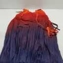 CHICWISH Women's Splendor of The Sunset Orange Violet Halter Neck Gradient Pleated Maxi Slip Chiffon Dress (X-Large-XX-Large, Purple-regular)