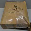 Cozy Bliss Cooling Comforter Queen Size Dual-Sided, Ultra-Soft Cooling Blankets for Hot Sleepers and Night Sweats, Breathable Lightweight Silky Smooth, Snow Ivory (Full/Queen(90"*90"))