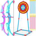 2 Pack of Kids Bow and Arrow Set, Light Up Archery Toy Set with 14 Suction Cup Arrows & Standing Target, Perfect Kids Indoor and Outdoor Toys Birthday Gifts Ideas for 4 5 6 7 8 9 10 Year Boys Girls