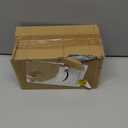 Mini Trash Can with Lid Removable Small Garbage Can, Tiny Plastic Trash Bin, Pop Up Countertop Wastebasket, Counter Garbage Lint Bin (Light Blue)