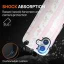 for iPhone 17 Case,Compatible with MagSafe,Dual-Layer Hard Shell + Silicone Cover,Full Body Protection Shockproof Case for iPhone 17-Blushing Floral Chic Coquette
