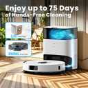 T30+ Robot Vacuum and Mop Combo with Self-Emptying Station, 12000Pa Robotic Vacuums Cleaner, No-Collision Obstacle Avoidance, Carpet Detection, Anti-Tangle Brush, 240Min Run, for Hair, Floors, Carpets