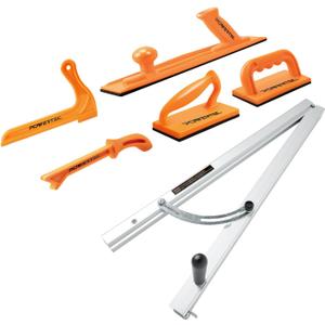 POWERTEC Table Saw Safety Accessories 6Pcs Set - Table Saw Push Block, Push Stick & Taper Jig - Wood Workng Tools and Safey Accessories for Router Table, Bandsaw & Jointer (71785)