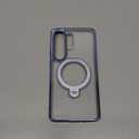 Sky Blue Glossy for Samsung Galaxy S26 Ultra Case [360° Spin Magnetic Stand][Fit for MagSafe][18FT Military-Grade Protection] Slim Durable Hand-Polished Frame Galaxy S26 Ultra Case 6.9", Blue 