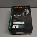CURT 28277 6-Inch Caster Trailer Jack Wheel Replacement, Fits 2-In Tube, 1,200 lbs Clear Zinc