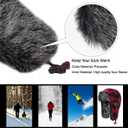 ONWAY Trapper Hat Winter Hats for Women Men with Faux Fur Ear Flaps (Black)