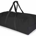 DoYiKe Extra Large Canvas Travel Duffle Bag Heavy Duty, Sports Military Travel Camping Travel Tent Storage Black