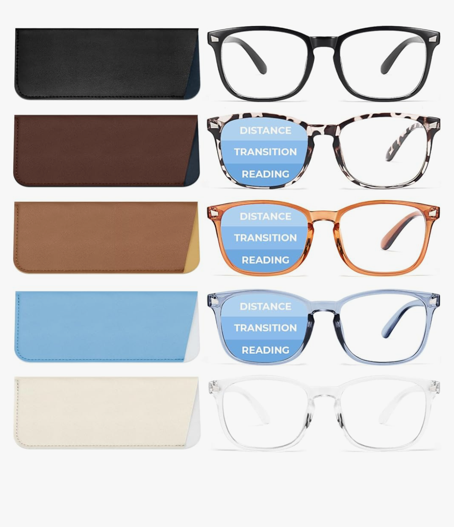 BLS BLUES Reading Glasses for Women/Men, Bifocal, Progressive, Readers for Women/Men, Eye glasses, Blue Light Reading Glasses