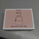 NCVI Breastmilk Cooler Bag with 2 Ice Pack, Breast Pump Bag with Cooler Fits 6 Bottles, Double Layer Breast Milk Travel Bag Baby Bottle, for Travel, Nursing Mom Daycare, Work, Picnic (Black)