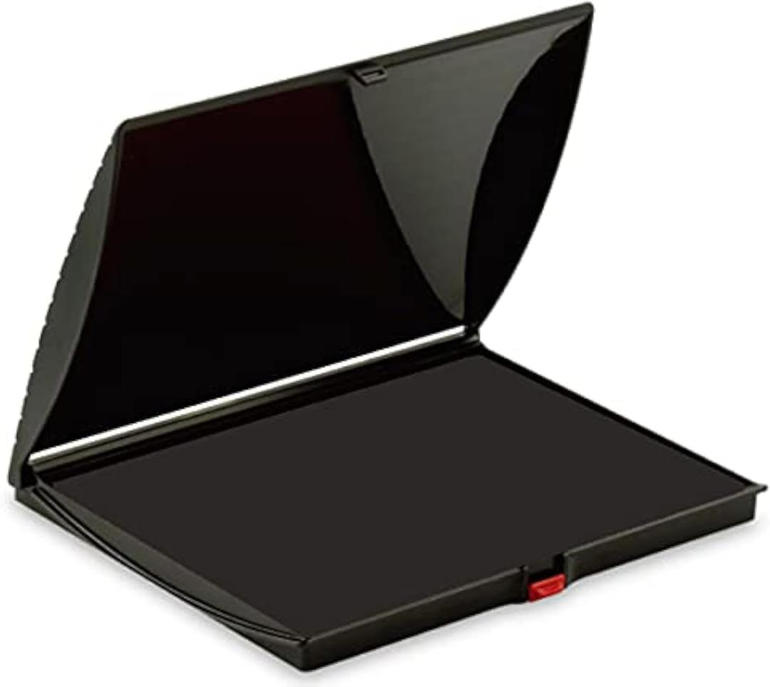 Veltec Premium Quality Felt Rubber Stamp Ink Pad, Large 5" x 7", Durable Lightweight (Black)