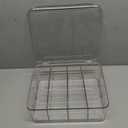 Sock Underwear Organizer, 16 Compartment Adjustable Dividers Tie Bras Socks Underwear Drawer Organizers for Closet, Clear Plastic Storage Containers Box with Lids for Bra Ties Scarf Socks