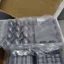 100 Pack 3x4 Plastic Egg Cartons Bulk 12 Count Clear, Reusable Stackable Dozen Chicken Eggs Containers Holders for Storage, Family, Farm Markets and Commercial Display
