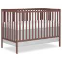Dream On Me Synergy 5 in 1 Convertible Crib in Baltic Amber, Greenguard Gold and BSA Certified, Converts from A Baby Crib to A Toddler Bed, A Daybed and Full-Size Bed