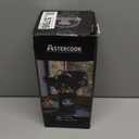 Astercook 39 PCS Kitchen Utensils Set, Silicone Cooking Utensil Sets with Wooden Handle, 446F Heat Resistant Food Grade Spatula Set, BPA Free Kitchen Gadgets Tools Set & Spoons for Nonstick Cookware (Black)