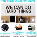 5 x AnFigure Gym Quotes Wall Decals: Inspirational Office Vinyl Art Wall Stickers for Garage Classroom School Workspaces - We Can Do Hard Things 35"X9.8" (Large)