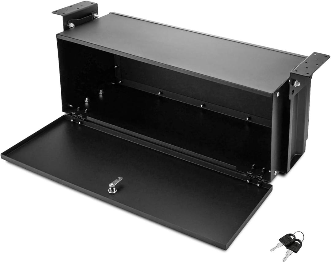 27" RV Storage Box, 1.5 Cubic Fee, Lockable RV Step Storage Box, for RV Entry Systems