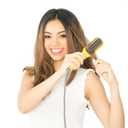 Drybar The Baby Brush Crush Mini Heated Straightening Brush, Corded Electric, Yellow