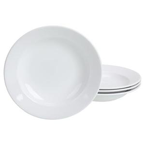 Amazon.com | BIA Cordon Bleu Everyday Porcelain Rimmed Soup Bowls, Set of 4, 9" each, White: Dinnerware Sets