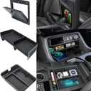 3PCS Center Console Organizer Compatible with 2023-2026 Honda Pilot 2026 Honda Passport Hidden Storage Tray Armrest Storage Tray Insert Divider Slot Box Secondary Interior Accessories