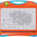 Jasnkkont Magnetic Writing Board, Travel Size Erasable Doodle Magna Board Toy, Small Writing Painting Sketching Pad, Educational Learning and Classroom Prizes for Toddler Boy Girl Kids Child