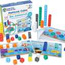 MathLink Cubes Kindergarten Math Activity Set Sea Adventures!, Math Teaching Toys, PreKManipulatives, Childrens Math Games, 115 Pieces, Age 5+