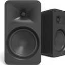 Kanto ORA4 140W Powered Reference Speakers with Bluetooth 5.0 and USB-C Input | 4 Woofers with Deep Bass Extension | Bi-Amplified | 80 Hz Automatic Crossover | Reference Quality Sound | Pair | Black