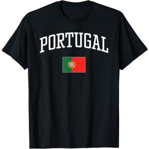 Vintage Flag of Portugal Love Your Country T-Shirt, M