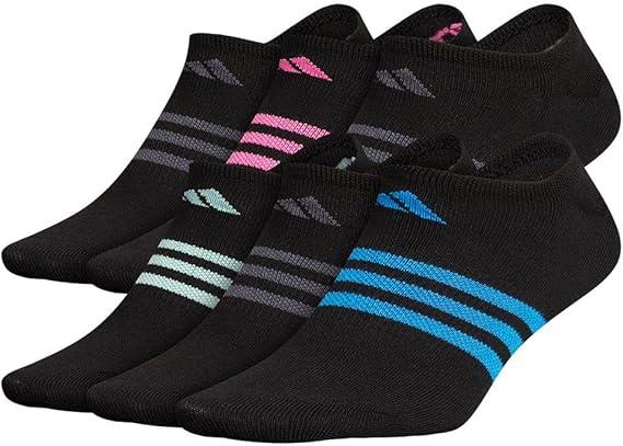 Women's No Show Addida Socks, Medium