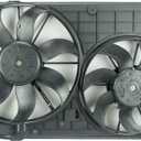 VW101 Replacement Dual Radiator & Condenser Cooling Fan Assembly for Volkswagen Jetta VW Rabbit Golf Beetle L5 2.5L (Jetta 2.5)
