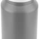 Luxgola 64 oz Insulated Water Bottle, Half Gallon Stainless Steel Vacuum Tumbler with Flip Straw Lid and Top Handle - Keeps Drinks Cold/Hot, Wide Mouth, Leak Proof, BPA-free, Non-slip Base (Grey)