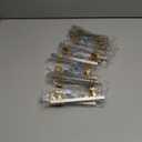 HOME EDIT 10 Pack 4 inch Brushed Nickel&Gold Cabinet Handles Square Zinc-Alloy Pulls for Kitchen Dresser Closet and Bathroom Cabinets Hardware