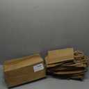Brown Paper Bags with Handles Bulk 100Pcs 8x4.5x10.8 Inch Gift Bags Bulk, Brown Kraft Paper Bags for Retail, Party, Shopping, Favor