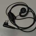 CLS1110 Walkie Talkie Earpiece Headset Compatible with Motorola Radio CP200, RDM2070D, CLS1413, HKLN4604, PU Material, Black
