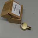 Wall Mounted Supply Elbow, Wall Elbow for Hand Shower, Solid Brass Round Wall Supply Elbow, Check Valve Included (Brushed Gold) (Gold,Brass)