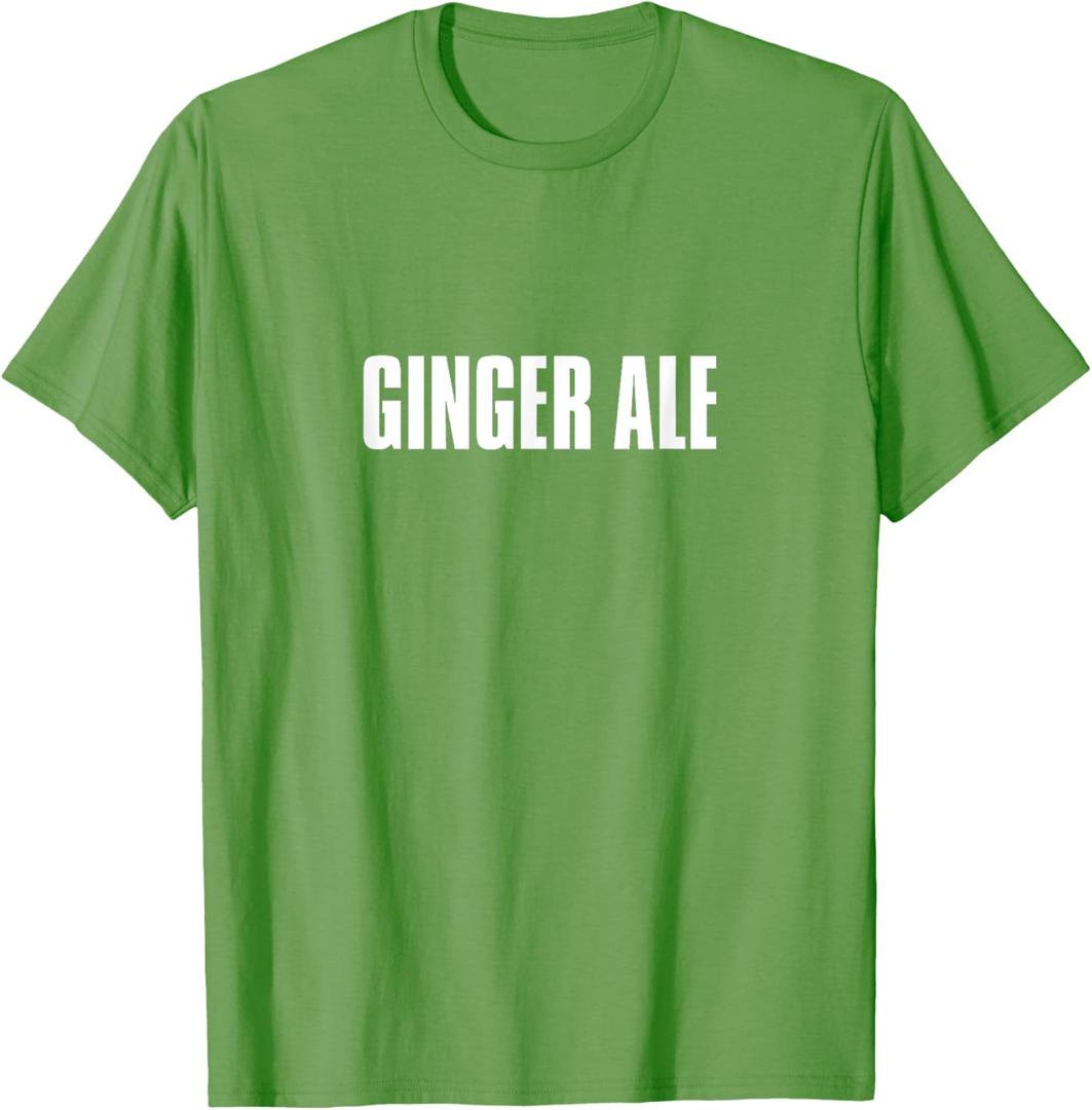 Ginger Ale Thanksgiving Costume Funny Drinks and Beverages T-Shirt Medium Medium