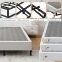 Queen Size Box Spring Bed Base 9 Inch, 3000lbs Heavy Duty Box Spring Queen Metal Mattress Foundation, Tool-Free Easy Assembly, Noise Free