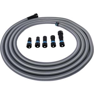 Cen-Tec Systems 94731 Quick Click 30 Ft. Hose for Home and Shop Vacuums with Expanded Multi-Brand Power Tool Adapter Set for Dust Collection