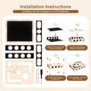 Cat Scratch Puzzle Enrichment Box, Maze Cat Nail File Scratcher & Built-in Sandpaper, Wooden Cat Nail File Enrichment Box, Stress-Free Alternative to Trimming Your Nails