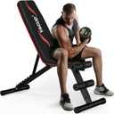 Weight Bench Press, Adjustable Workout Benches for Home Gym Dumbbell Exercise, 800 LB Stable Incline Decline Bench for Full Body Workout, 2 Sec Fast Folding Strength Training Sit up Bench, 34"L x 16"W x 9.3"H.