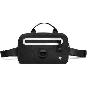 Floating Waterproof Fanny Pack with Extra-Long Adjustable Belt  Secure Waterproof Belt Bag for Phone, Passport, and Wallet, Ideal for Swimming, Kayaking, Boating, Beach, Fishing, Waterpark (Black)