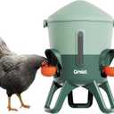 Omlet Insulated Chicken Waterer, 1.5 Gallon | Stay-Clean Automatic Water Dispenser for Chickens | BPA-Free | Anti-Roost Domed Lid | Includes 3 Cups & Nipples | Sage Green
